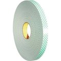 Box Packaging 3M„¢ 4032 Double Sided Foam Tape 1" x 5 Yds. 1/32" Thick Natural T9554032R